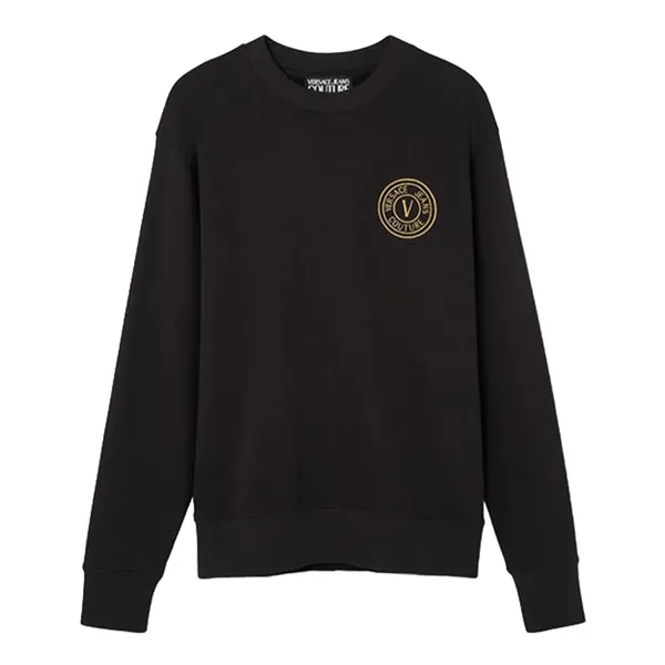 Áo Nỉ Versace Jeans Couture Gold Logo-patch 73GAIT07 CF00T G89 Màu Đen Size M