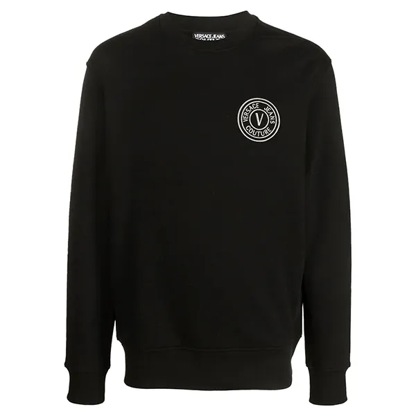 Áo Nỉ Versace Jeans Couture Silver Logo-patch 73GAIT07 CF00T C89 Màu Đen Size M