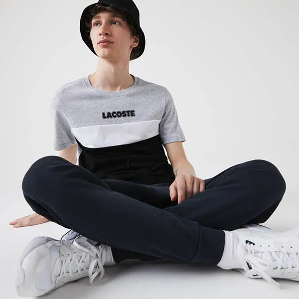 Áo Phông Lacoste TH6247-SJ1 Màu Đen Xám Size S