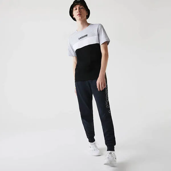 Áo Phông Lacoste TH6247-SJ1 Màu Đen Xám Size S