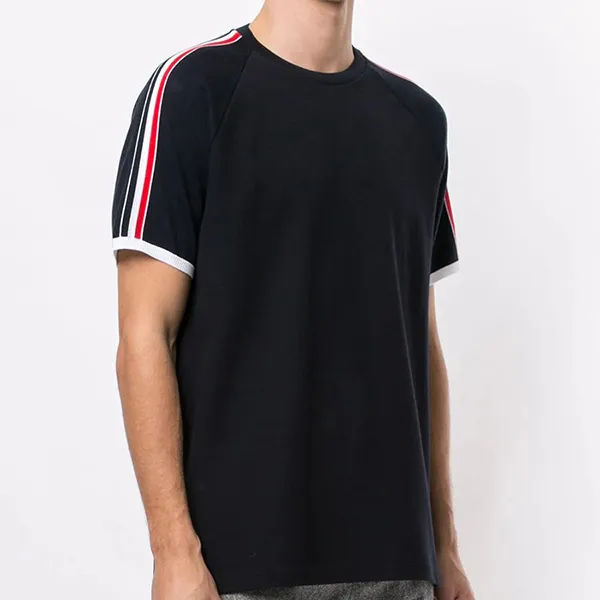 Áo Phông Thom Browne Classic Pique Short Raglan Sleeve T-shirt MJS112A00050 Màu Xanh Navy Size 2