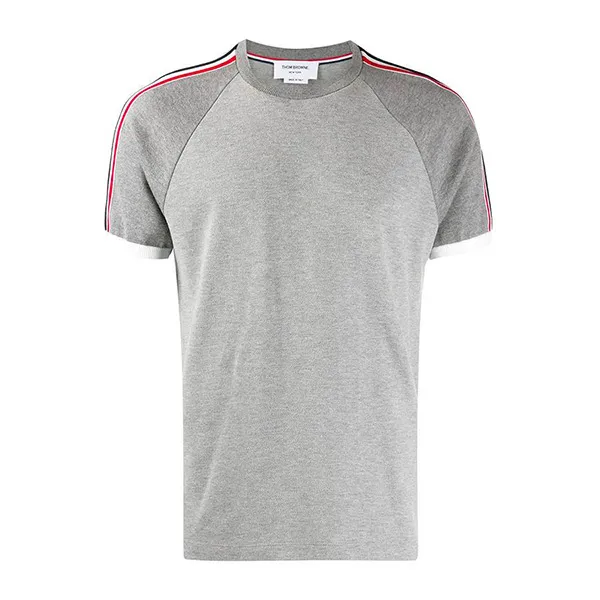 Áo Phông Thom Browne Piqué Raglan-Sleeve T-Shirt MJS112A00050 Màu Ghi Size 2
