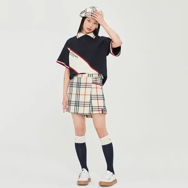 Áo Polo Romantic Crown Logo Màu Xanh Navy