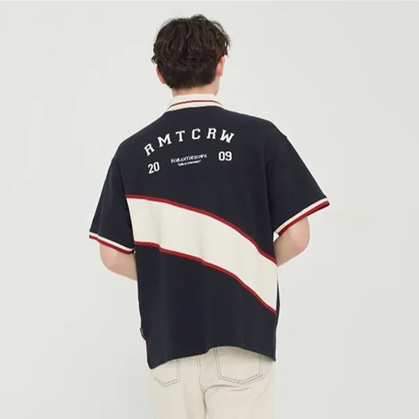 Áo Polo Romantic Crown Logo Màu Xanh Navy
