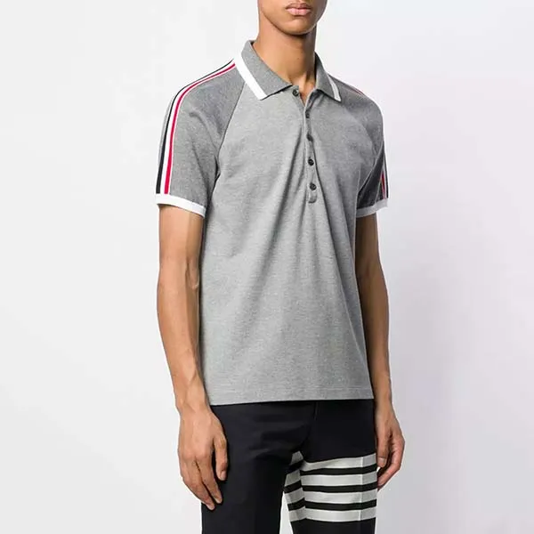 Áo Polo Thom Browne Striped Sleeve Màu Xám Size 2 - Thời trang - Vua Hàng Hiệu