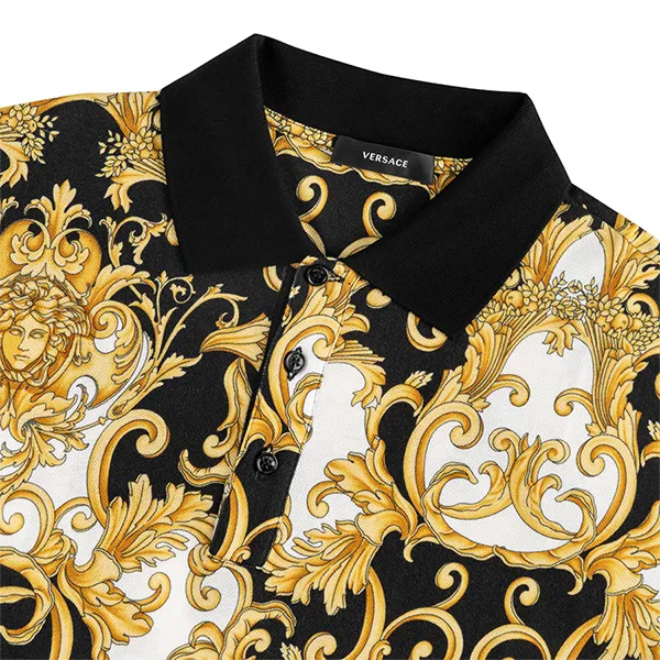 Áo Polo Versace Baroque Printed 1008281 1A05923 Phối Màu Size M