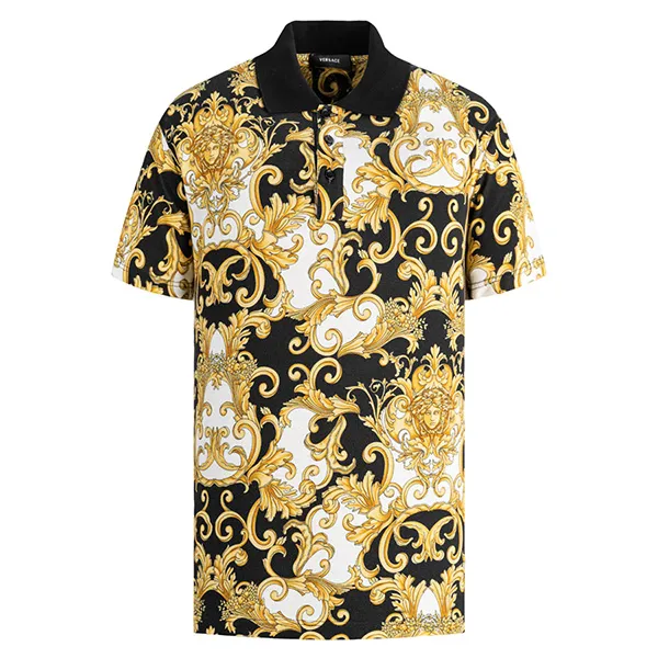 Áo Polo Versace Baroque Printed 1008281 1A05923 Phối Màu Size XS
