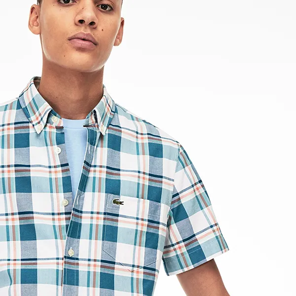 Áo Sơ Mi Lacoste Slim Fit Shirt CH5149 51 5V0 Phối Màu Size M