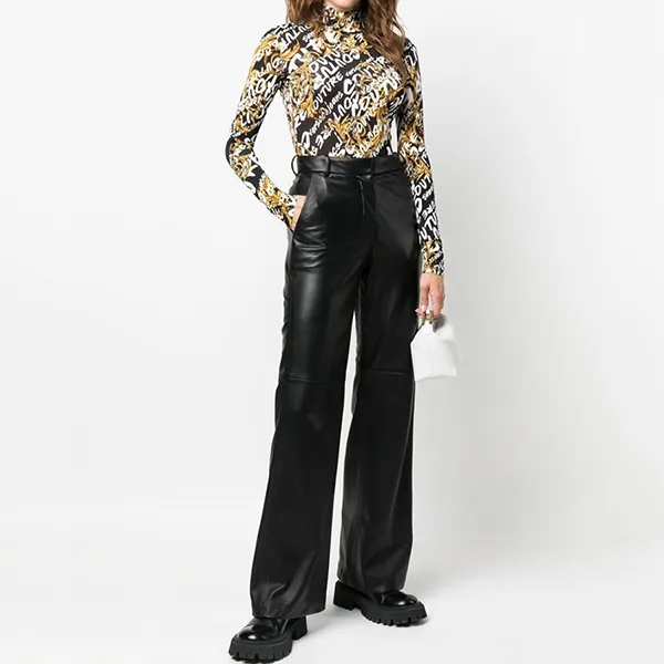Áo Thun Versace Jeans Couture With All-over Logo And Baroque Print 73HAH617 JS138 G89 Phối Màu