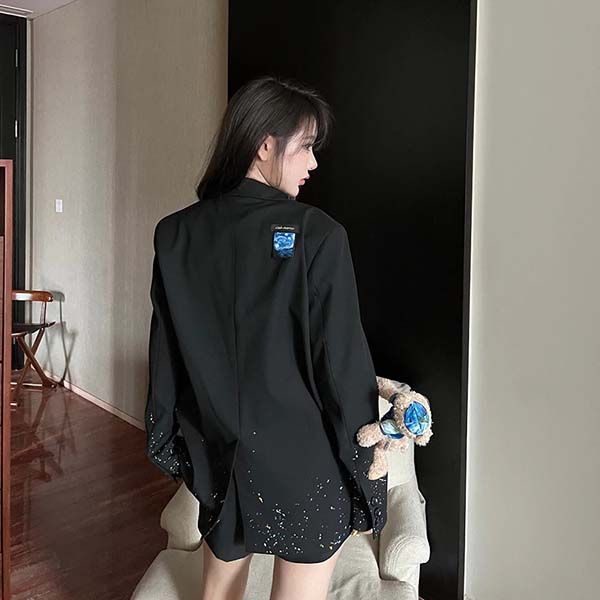 Áo Vest Nữ 13 De Marzo Masterpiece Both Sides Suit Black FR-JX-526 Màu Đen Size S - 4