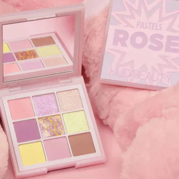 Bảng Phấn Mắt Huda Beauty Pastel Obsessions Eyeshadow Palette - Rose - 1