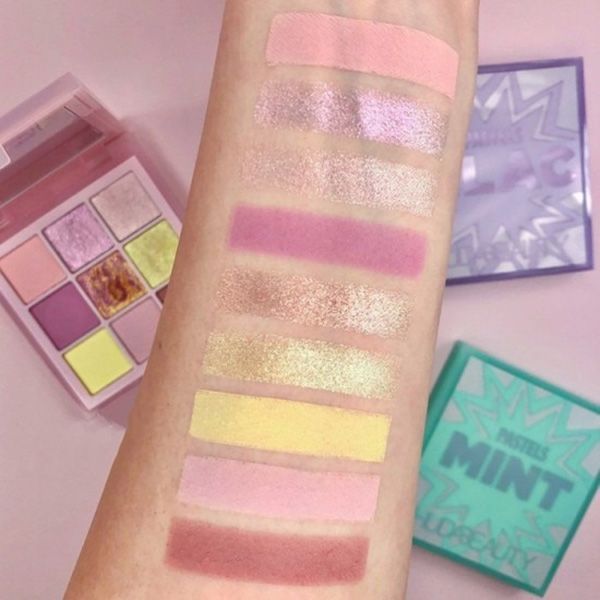 Bảng Phấn Mắt Huda Beauty Pastel Obsessions Eyeshadow Palette - Rose - 4
