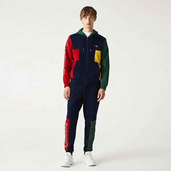 Bộ Quần Áo Nỉ Lacoste Sweatshirt Men's Regular Fit Hooded Color Block Navy Phối Màu Size M - Thời trang - Vua Hàng Hiệu