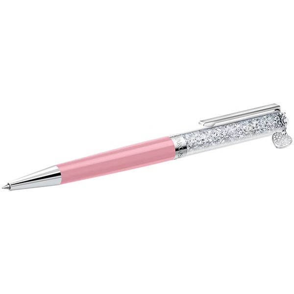 Bút Ký Swarovski Crystalline ballpoint Pen, Heart, Pink, Chrome Plated 5451985 Màu Hồng - 1