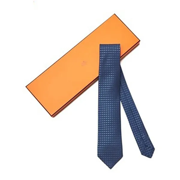 Cà Vạt Hermès Cravate Marine/ Bleu Màu Xanh Dương - 2