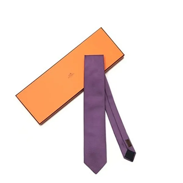 Cà Vạt Hermès Cravate Marine/Rose/Micro H Màu Tím - Thời trang - Vua Hàng Hiệu