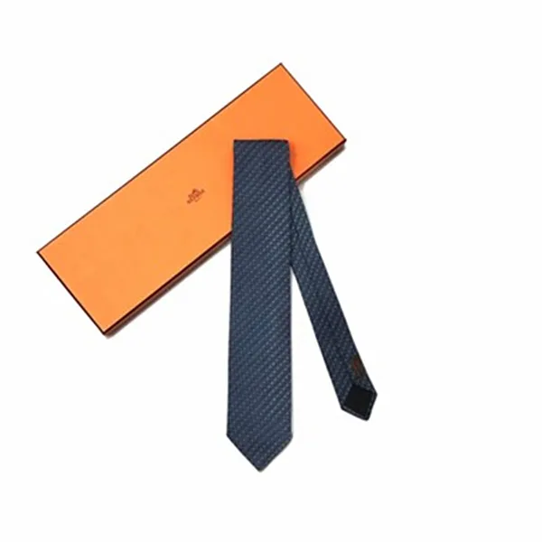 Cà Vạt Hermès Họa Tiết Màu Ghi - Thời trang - Vua Hàng Hiệu
