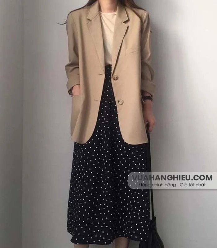 Set Hàn Quốc nữ snag chảnh áo khoác vest lững, áo sưo mi trắng tiểu thư cột  dây nơ và chân váy đắp chéo, set công sở nữ 3 món | Lazada.vn