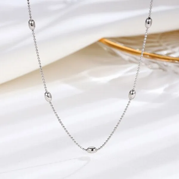 Dây Chuyền Lili Jewelry Bạc Nữ Chuỗi Hạt Tròn Maris LILI_327677 Màu Bạc