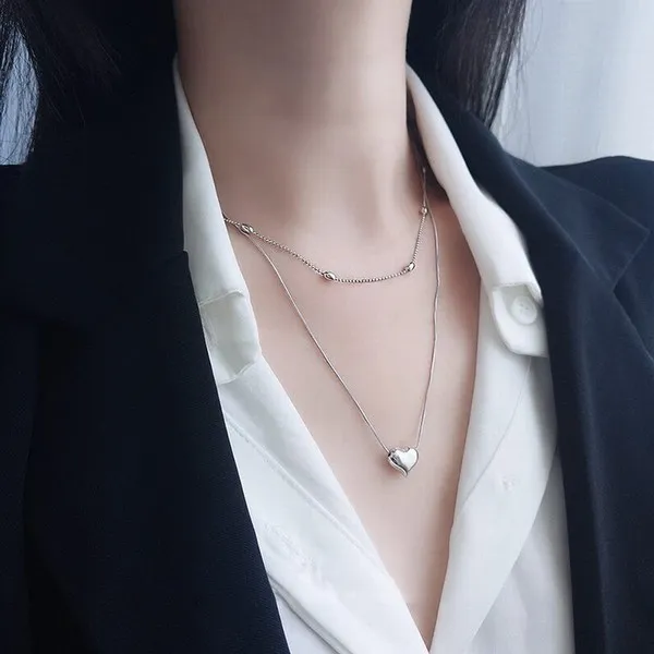 Dây Chuyền Lili Jewelry Bạc Nữ Chuỗi Hạt Tròn Maris LILI_327677 Màu Bạc