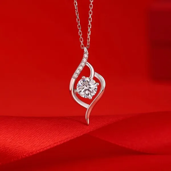 Dây Chuyền Lili Jewelry Bạc Nữ Đính Kim Cương Moissanite Kenelm LILI_282276 Màu Bạc - Trang sức - Vua Hàng Hiệu
