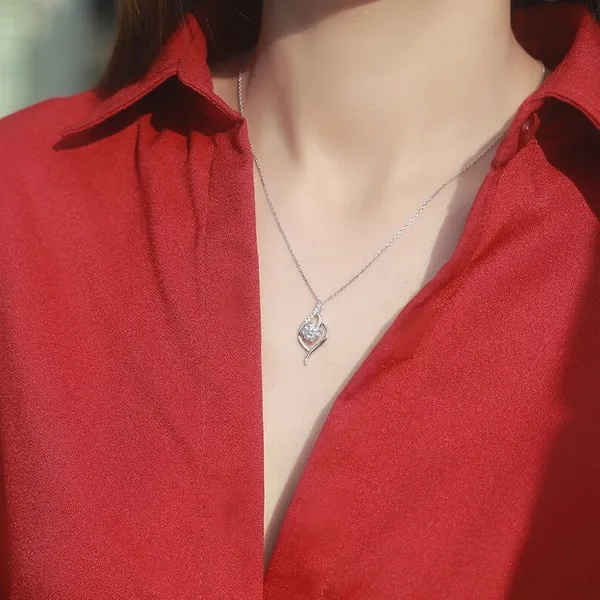Dây Chuyền Lili Jewelry Bạc Nữ Đính Kim Cương Moissanite Kenelm LILI_282276 Màu Bạc - Trang sức - Vua Hàng Hiệu