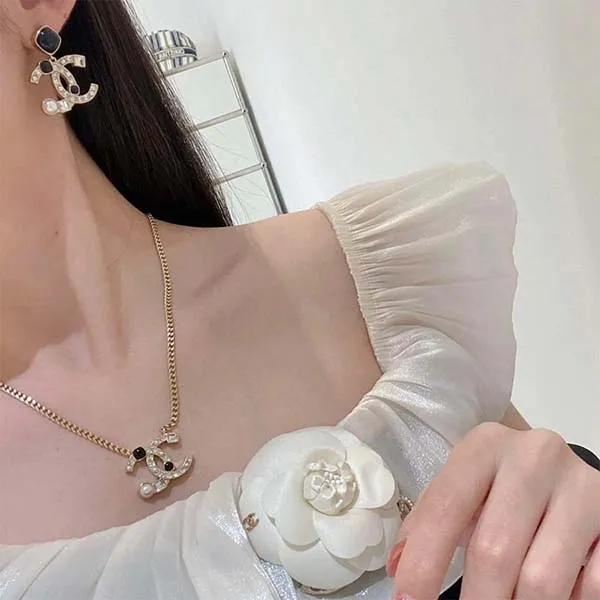 Dây Chuyền Chanel Necklace AB9307 B09074 NK189 Màu Vàng - Trang sức - Vua Hàng Hiệu