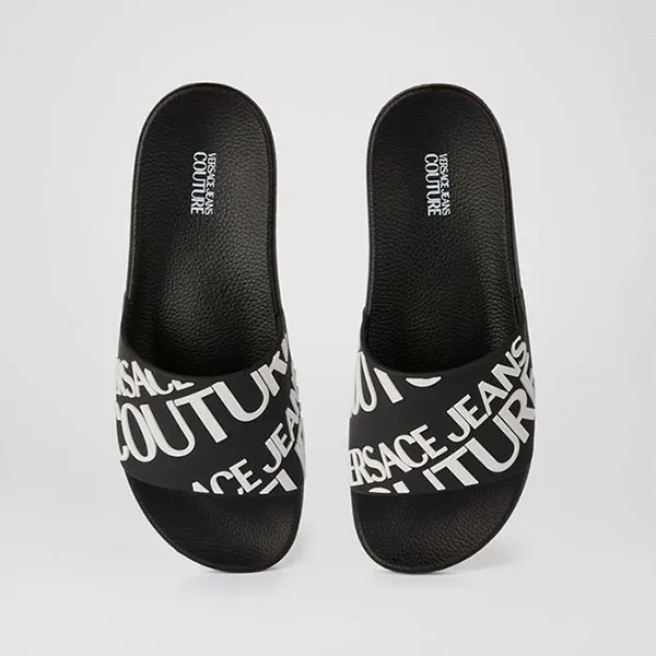 Dép Versace Logo Allover Print Slides E0YWASQ1 Màu Đen Size 40 - Dép - Vua Hàng Hiệu