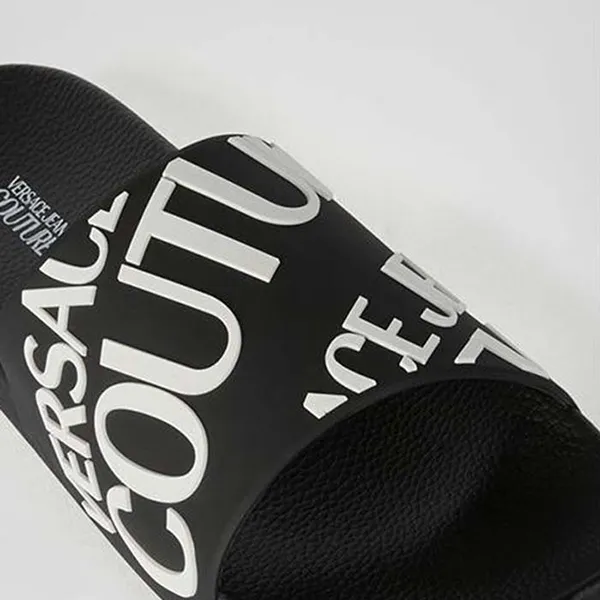 Dép Versace Logo Allover Print Slides E0YWASQ1 Màu Đen Size 40 - Dép - Vua Hàng Hiệu