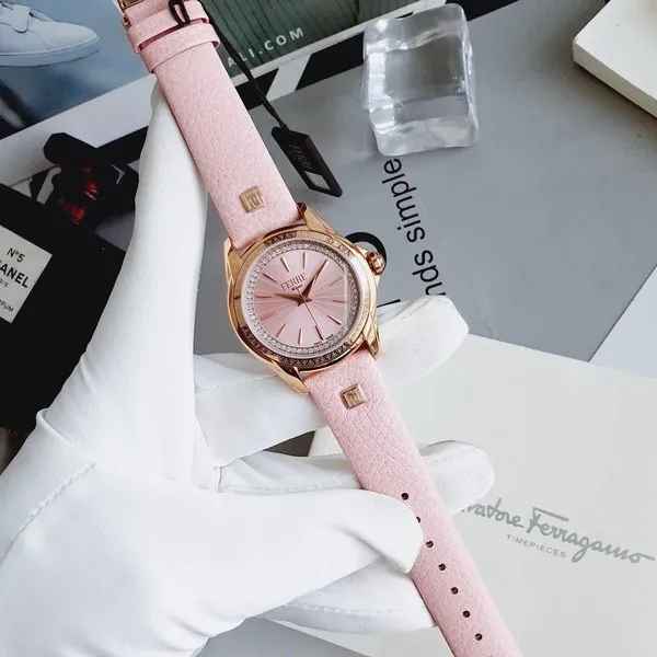 Đồng Hồ Nữ Ferre Milano FM1L119L0031 Leather Ladies Watch Màu Hồng - Đồng hồ - Vua Hàng Hiệu