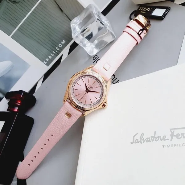 Đồng Hồ Nữ Ferre Milano FM1L119L0031 Leather Ladies Watch Màu Hồng - Đồng hồ - Vua Hàng Hiệu