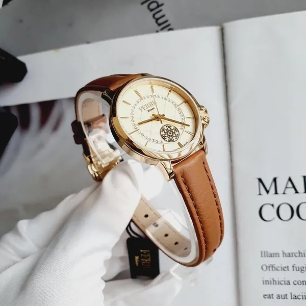 Đồng Hồ Nữ Ferre Milano FM1L150L0021 Leather Ladies Watch Màu Nâu - Đồng hồ - Vua Hàng Hiệu