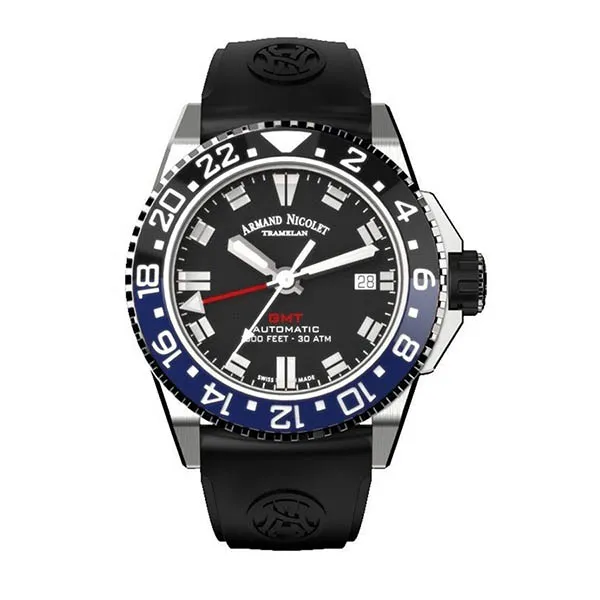 Đồng Hồ Nam Armand Nicolet JS9-41 A487AGU-BU-GG2710U 41mm Màu Đen Bạc