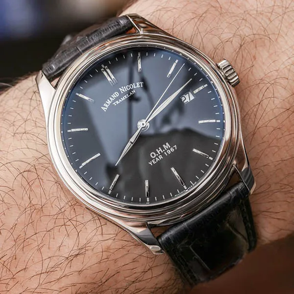 Đồng Hồ Nam Armand Nicolet L15 A780AAA-NR-PI0780NA 39mm Màu Đen Bạc