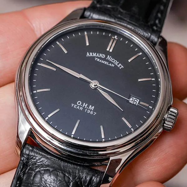 Đồng Hồ Nam Armand Nicolet L15 A780AAA-NR-PI0780NA 39mm Màu Đen Bạc