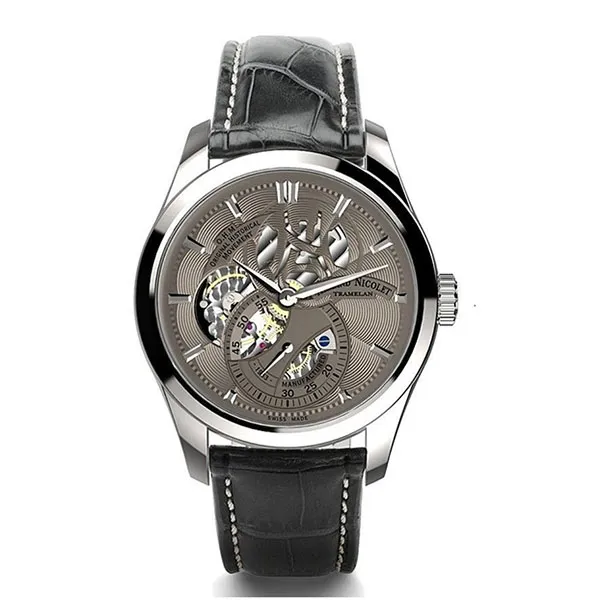 Đồng Hồ Nam Armand Nicolet L16 A132AAA-GR-P713GR2 43mm Màu Xám Bạc