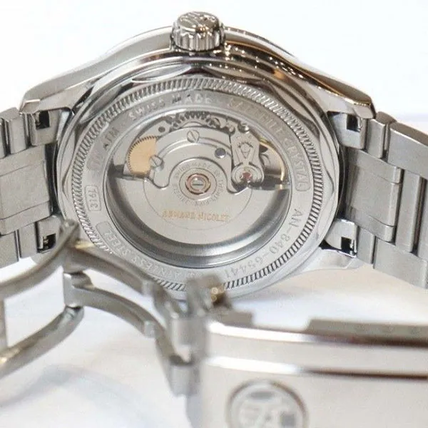 Đồng Hồ Nam Armand Nicolet M02-4 A840AAA-BU-M9742 42mm Màu Xanh Bạc