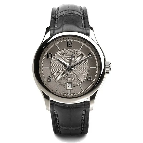 Đồng Hồ Nam Armand Nicolet M02-4 A840AAA-GR-P840GR2 42mm Màu Xám Bạc