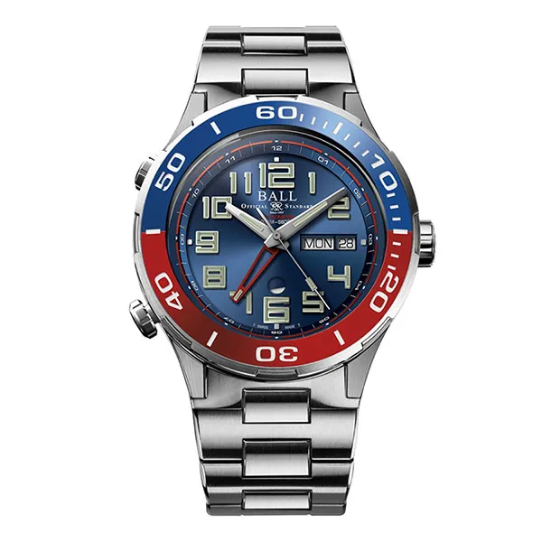 Đồng Hồ Nam Ball Roadmaster Vanguard GMT DG3036B-S2C-BE Màu Ghi - Đồng hồ - Vua Hàng Hiệu