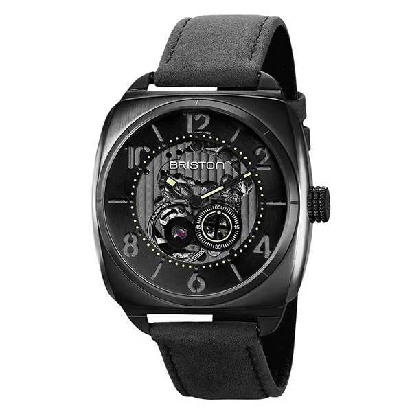 Đồng Hồ Nam Briston Streamliner Skeleton Black Steel 211042.SPB.SK.1.CH Màu Đen - Đồng hồ - Vua Hàng Hiệu