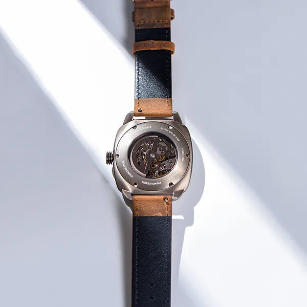 Đồng Hồ Nam Briston Streamliner Skeleton Khaki Steel 211042.SPK.SK.5.BR Màu Nâu - Đồng hồ - Vua Hàng Hiệu