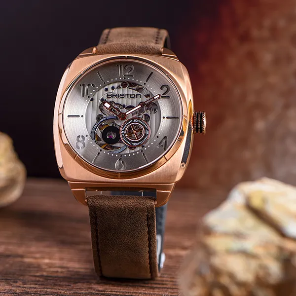 Đồng Hồ Nam Briston Streamliner Skeleton Steel Gold 201042.SPRG.SK.2.C Màu Nâu Vàng - Đồng hồ - Vua Hàng Hiệu
