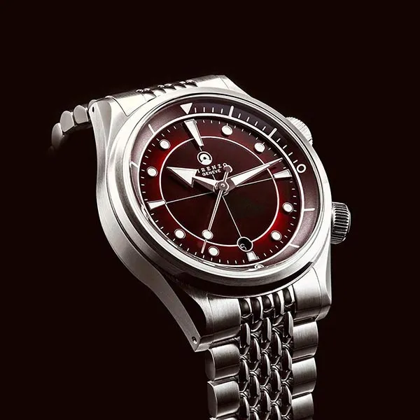 Đồng Hồ Nam Direnzo DRZ 05 SOLARIS RED DATE Màu Đỏ