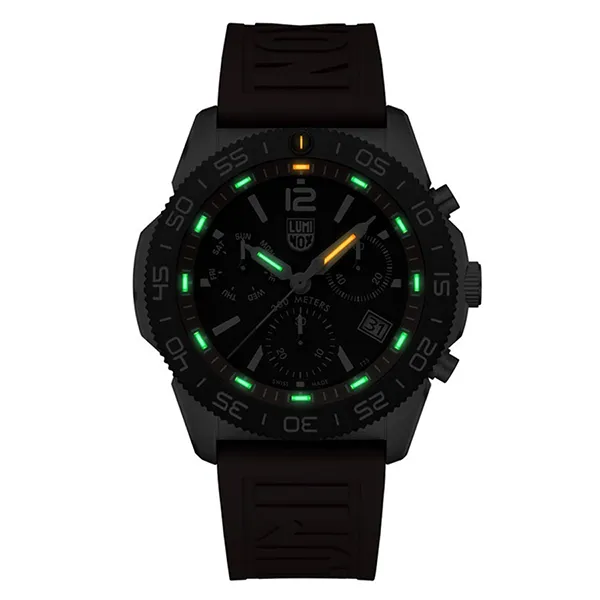 Đồng Hồ Nam Luminox Pacific Diver Chronograph, 44mm, Diver Watch 3155 Màu Bạc Phối Đỏ