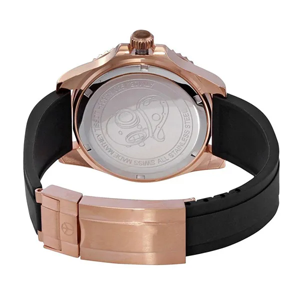Đồng Hồ Nam Mathey-Tissot Mathy Design Quartz Black Dial Men's Watch H909PN Màu Đen