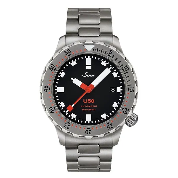 Đồng Hồ Nam Sinn Uhren Diving Watch U50 Art-Nr. 1050.030 Màu Đen Bạc - Đồng hồ - Vua Hàng Hiệu