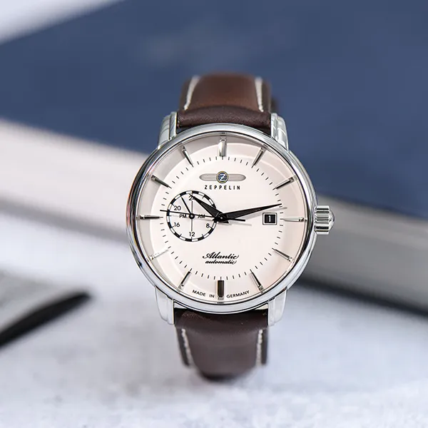Đồng Hồ Nam Zeppelin Atlantic 84705 Màu Bạc Nâu