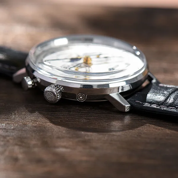Đồng Hồ Nam Zeppelin LZ 129 Hindenburg Moondphase 70361 Màu Đen Bạc