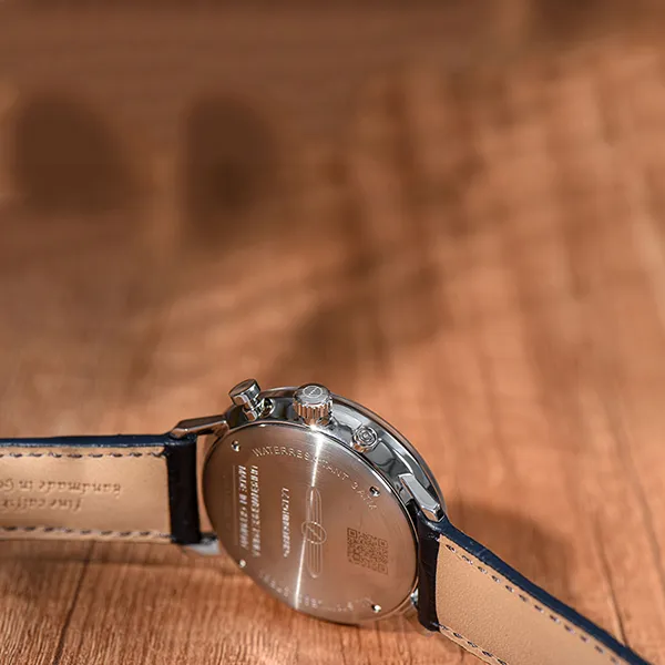 Đồng Hồ Nam Zeppelin LZ 129 Hindenburg Moondphase 70363 Màu Xanh Bạc