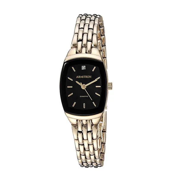 Đồng Hồ Nữ Armitron 75/5195 Diamond Accented Bracelet Watch Màu Đen - Đồng hồ - Vua Hàng Hiệu